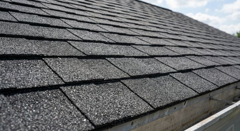 Completed roofing service residential project